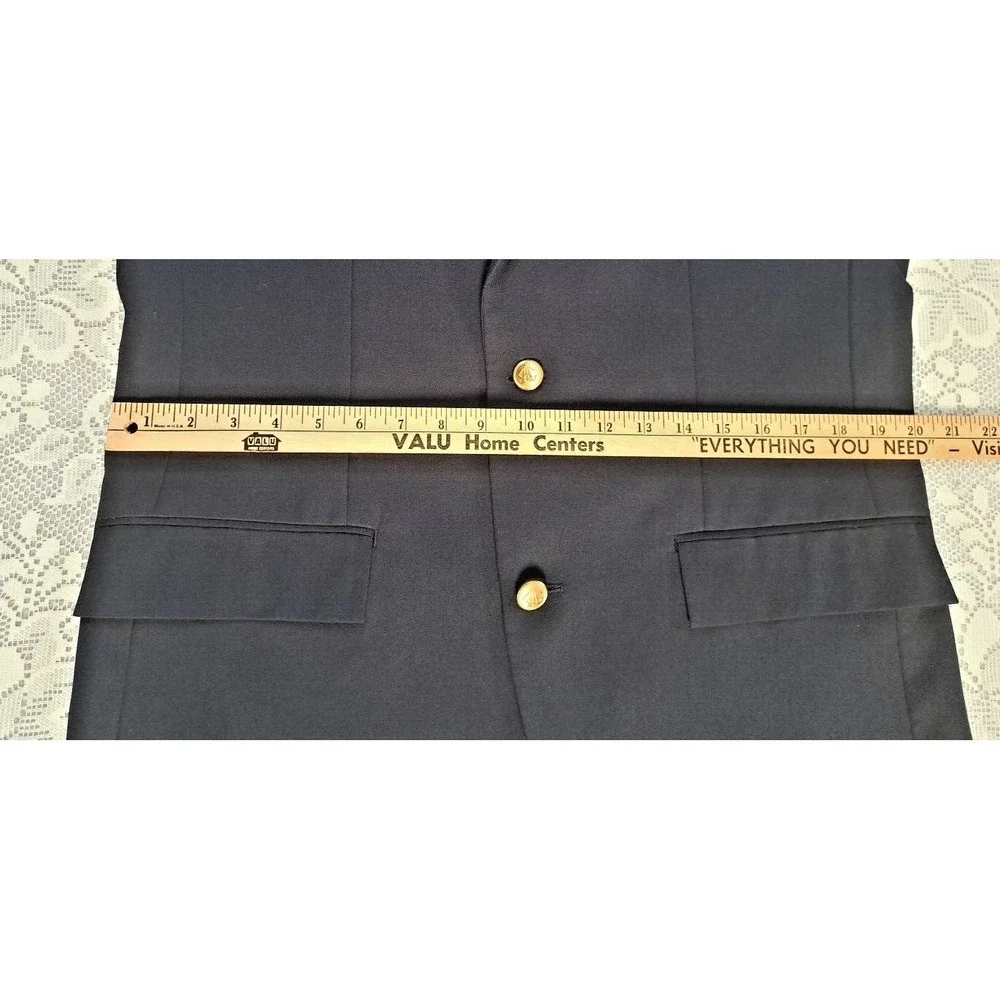 American Living Mens Classic Navy‎ Blue Blazer Gold Buttons Sz 40 R Single Vent